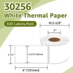 4 Rolls 2-5/16″ x 4″ Shipping Labels for DYMO LabelWriter 450, 300 Labels/Roll