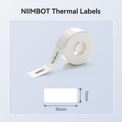 Label Maker Tape for D11/D110/D101 Label Maker, 15 x 30 mm (0.59” x 1.18”)-…