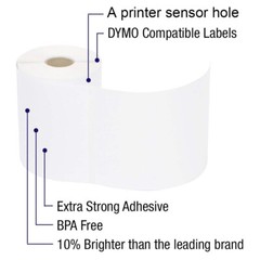 20 Rolls DYMO 4XL Labels Direct Thermal Shipping Labels 4″x6″ 1744907 Compatible