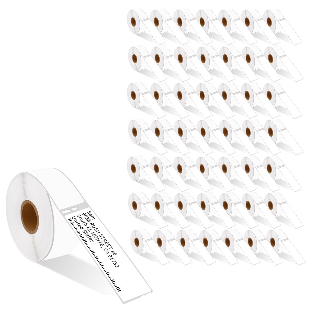 50Rolls 28mmx89mm Mailing Address 350 Labels 30252 for Dymo LabelWriter 450 Duo