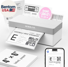 Shipping Thermal Label Printer, Bluetooth 4X6 Sticker Label Maker Wireless Shipp