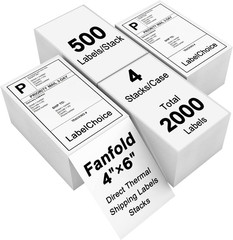 2×1 Direct Thermal Barcode Labels Rolls for Zebra LP2824 ZD411 ZD410 3-Proof