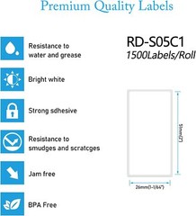 RD-S05U1 RDS05U1 File Folder Paper Label 2×1 For Brother TD 1500/roll 51mm×26mm