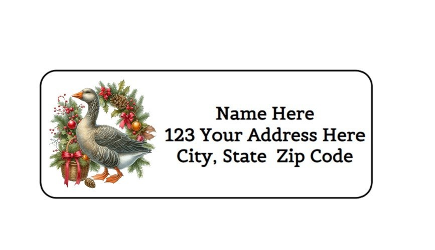 30 CHOCOLATE BIRTHDAY CAKE PERSONALIZED RETURN ADDRESS LABELS 1 in X 2.625 in