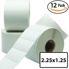 12 Rolls 2.25×1.25 Direct Thermal Label Self-Adhesive for FBA FNSKU Barcodes