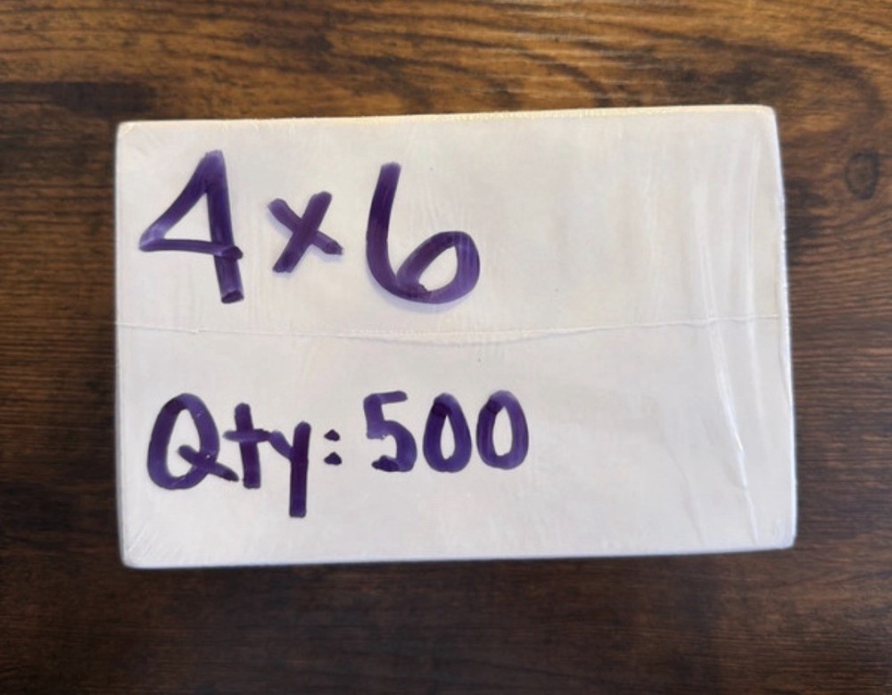 500 Pack 4×6 Thermal Shipping Labels Foldable Any Prints Thermal Label Paper