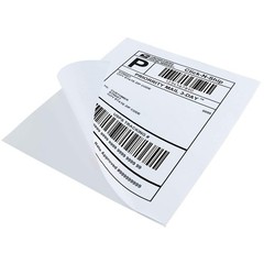 8.5×11 Printable White Sticker Paper Full Sheet Label, Matte, for Laser & Ink…