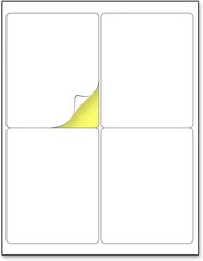 4″ x 5″ White Labels – 30 Sheets, Laser/Inkjet Printable & Smudge-Free