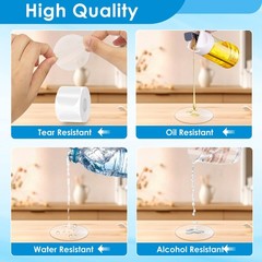 Clear Seal Sticker Labels 2 Inch round Circle Wafer Stickers/Labels 2 Inch Round