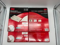 3M Multi-Pack Address White Laser Labels 3100-MP BRAND NEW SEALED Lot of 4 Packs