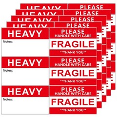 3×5 Inch Fragile Stickers and Heavy Sticker for , Moving Boxes. Strong Adhesi…