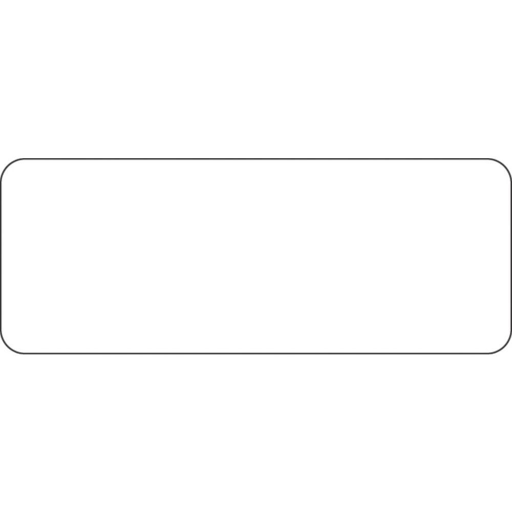 HUBERT® Plain White 30-Up Laser Labels – 2 1/2″L x 1″H