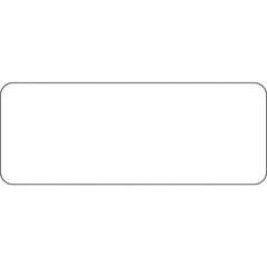 HUBERT® Plain White 30-Up Laser Labels – 2 1/2″L x 1″H