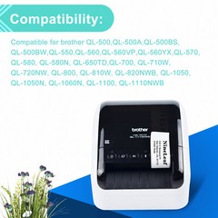 1 x DK1201 Die-Cut Address Labels (29 mm x 90 mm) for Brother QL-1060N QL-1100