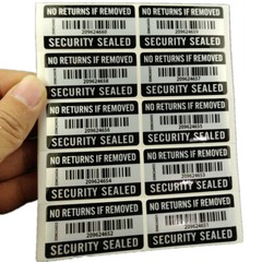 500 Labels Sticker Warranty Void If Removed Tamper Proof with Serial no 50×25 mm