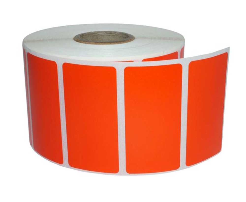 Red 2.25″x1.25″ Direct Thermal Labels | Use w/ Zebra Munbyn Rollo | 1000 Labels