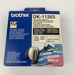 Genuine Brother DK-11203 Black On White Label Roll 17mm X 87mm New