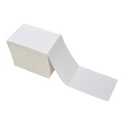 9527 Product Fanfold 4 x 6 Direct Thermal Labels White Perforated Shipping Label