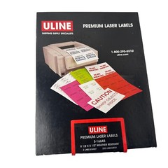 1 Pack Uline Weather-Resistant Premium Laser Labels – 8 1⁄2 x 5 1⁄2″ S-16645
