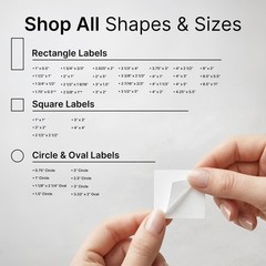 1″ X 1″ Matte White Printable Labels (500 Sheets, 31500 Stickers) Custom Stic…