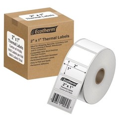 2″x1″ Thermal Labels – 5600 White Paper Barcode Stickers for Rollo, Zebra & More