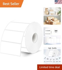 2″x1″ Thermal Sticker Labels, White Self-Adhesive Barcode Label Paper for Dir…