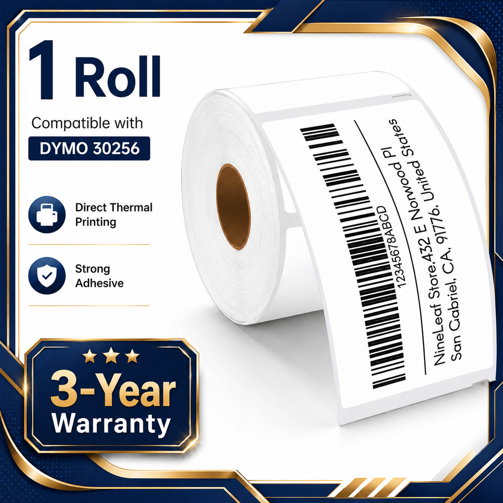 1PK Compatible DYMO 30256 2-5/16″ x 4″ Shipping Label Labelwriter 450 Duo 4XL