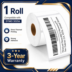 1PK Compatible DYMO 30256 2-5/16″ x 4″ Shipping Label Labelwriter 450 Duo 4XL
