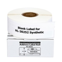 DYMO LW 30252 SYNTHETIC Address Labels for LabelWriter – 50 Rolls of 350 – FAST