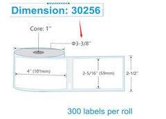 300 Labels per Roll 59mmx101mm Large White Shipping Label for Dymo 2 5/16″ x 4″