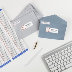 Versatile Printable Mailing Labels – 800 White Labels with Permanent Adhesive