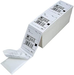 4000 Fanfold 4″ X 6″ Direct Thermal Labels, with Perforated Line for Thermal Pri