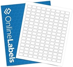 OnlineLabels 0.75″ x 0.5″ Labels – White Matte – Inkjet/Laser – 10 Sheets | P…