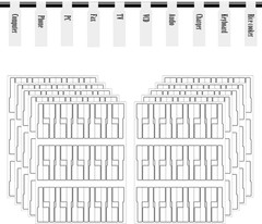 White Cable Labels, 300 Premium Wire Label Tags for Electronics, Printable Cord