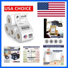 Thermal Shipping Labels Compatible with Dymo LabelWriter 4XL 1744907 4×6 Inte…