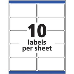 Shipping Labels 2 x 4 Inch White Paper Laser Inkjet Printer TrueBlock Adhesive