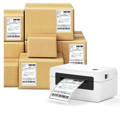 9527 Product 4 x 6 Thermal Labels -Pack of 100 Fanfold Labels for Direct Thermal