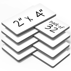 32 Pack Dry Erase Magnetic Labels 2×4 in – Magnetic Name Tags for Classroom L…