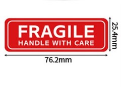 1000 PCS 1″x3″ FRAGILE HANDLE WITH CARE Stickers Labels Easy Peel & Apply 1 Roll
