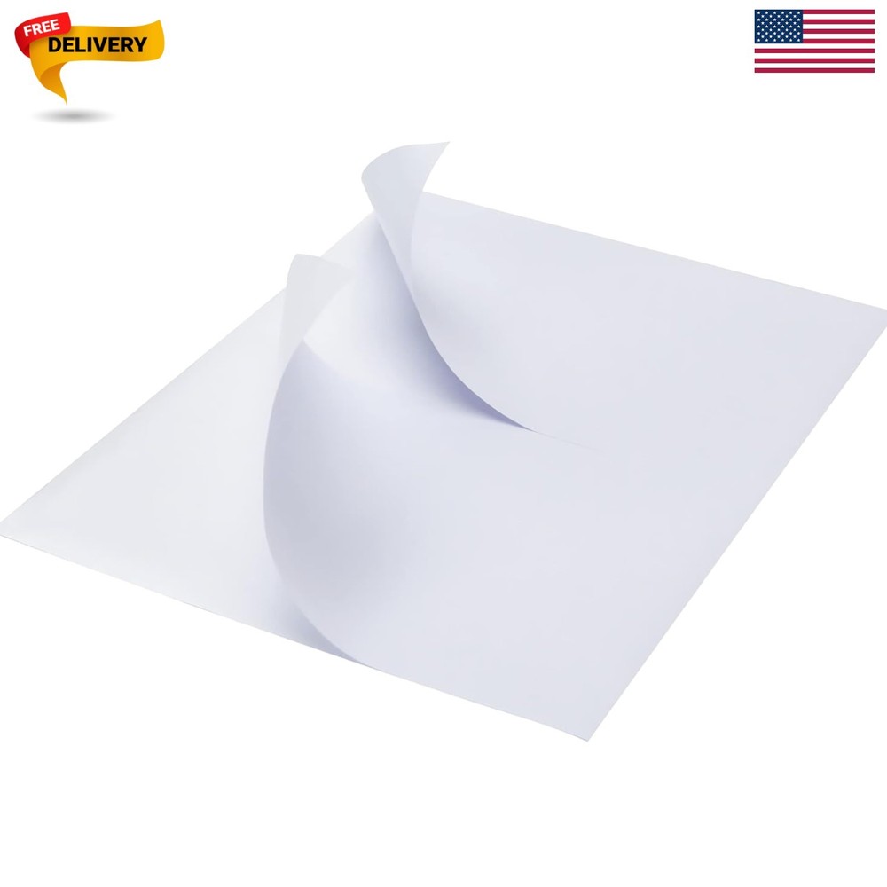 Half Sheet Shipping Labels – 200 Self Adhesive Sticker Sheets for Laser & Ink…