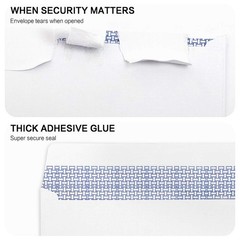 500 Pack #10 Single Left Window SELF Seal Security Envelopes, Designed for Qu…