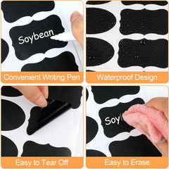 273 Pcs Labels for Jars, Waterproof Reusable Chalkboard Labels for Food Containe