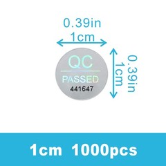 2300pcs 0.39 inch QC Passed Tamper Proof Stickers Silver High Security Tamper…