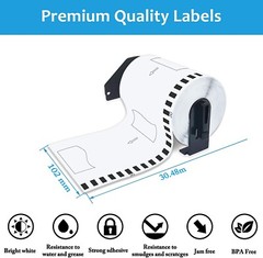 4 Rolls DK2243 Continuous Labels for Brother QL-1100 4″ x 100ft With Cartridges
