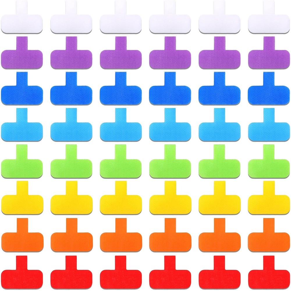 Self-Adhesive Cable Labels Multi-Color Cord Wire Label Writable for Cables