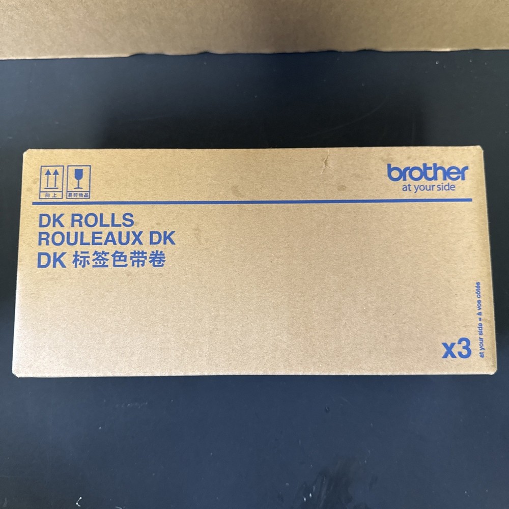 Lot of 3 New Genuine Brother DK-1202 White Paper Shipping Labels-FREE SHIPPING