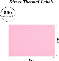 SallyFashion 3″x2″ Inch Thermal Printer Labels – Adhesive Waterproof Address and