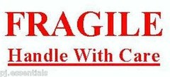 FRAGILE Handle With Care – Label Stickers – 38mmx21mm – 65 per sheet