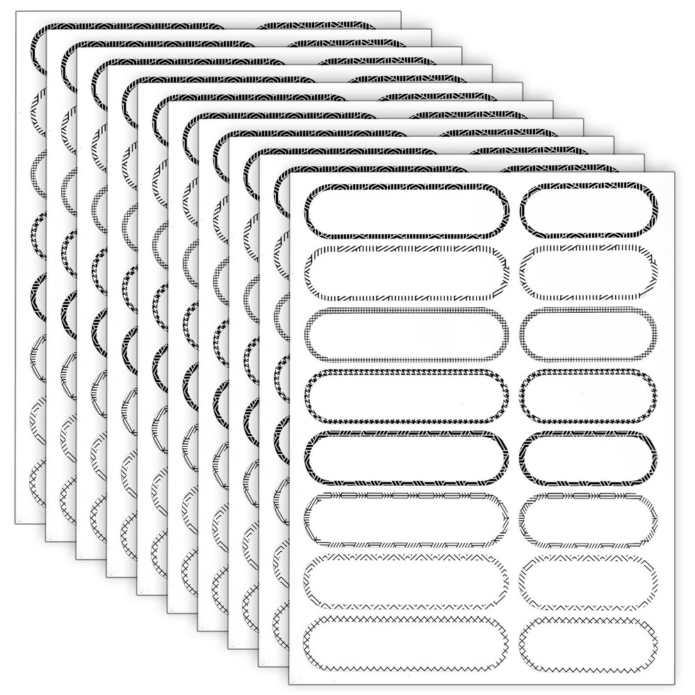 160 Waterproof Name Stickers – Easy Peel Self-Laminating Labels for Kids &