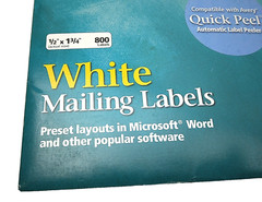 Avery 18167 Return Address Label Laser/Inkjet 1/2-Inch X1/3/4-Inch 800/Pk White